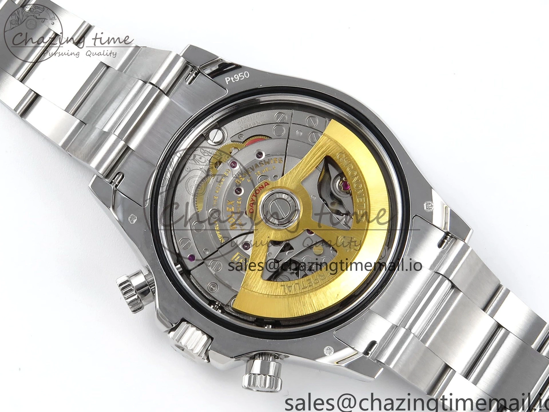 126506 1:1 Edition Ice Best SH4131 Daytona Strap V5 on Blue QF SS Dial Bracelet 0330